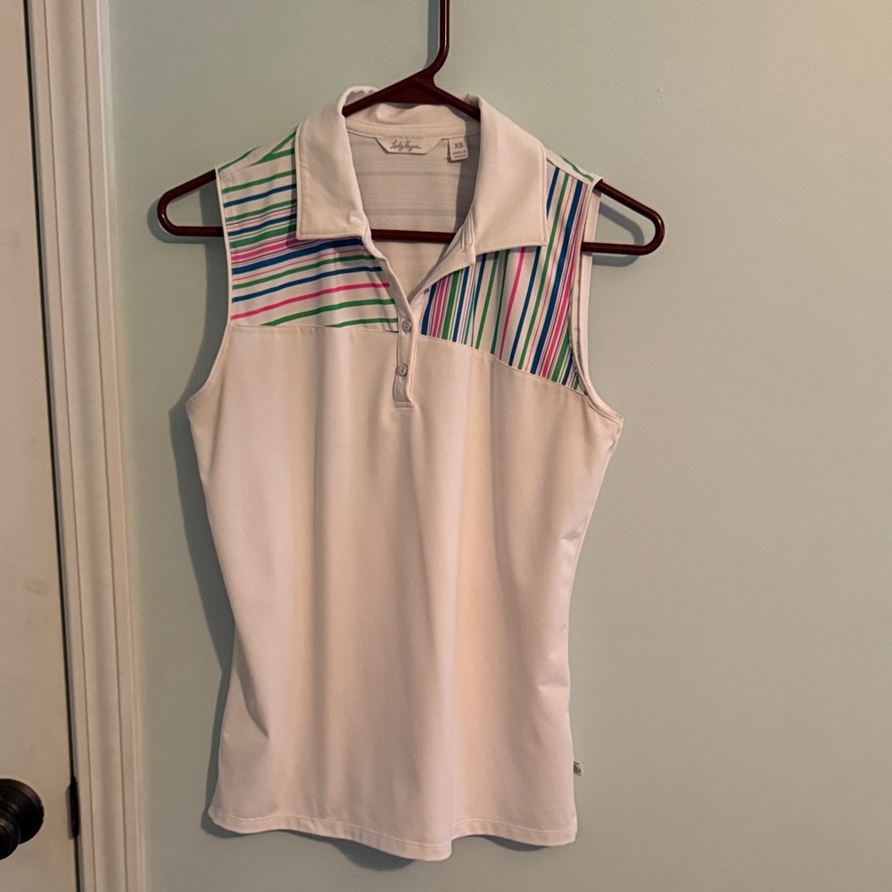 Lady Hagen Multicolor Striped Sleeveless Top